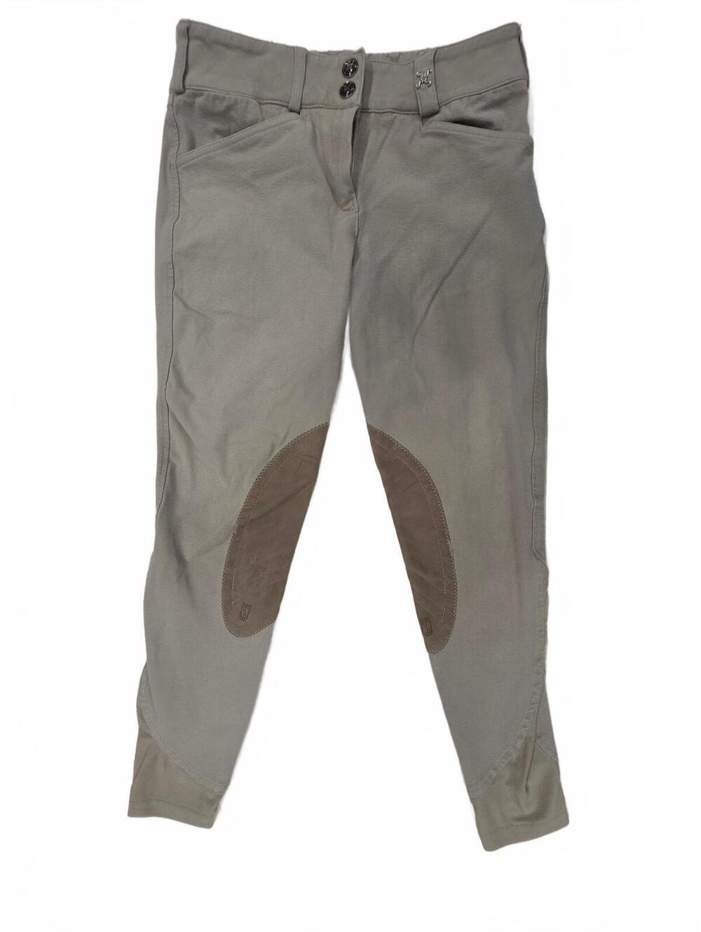 Tredstep Solo Knee Patch Riding Breeches Tan Brown Women's Size 28R Equestrian